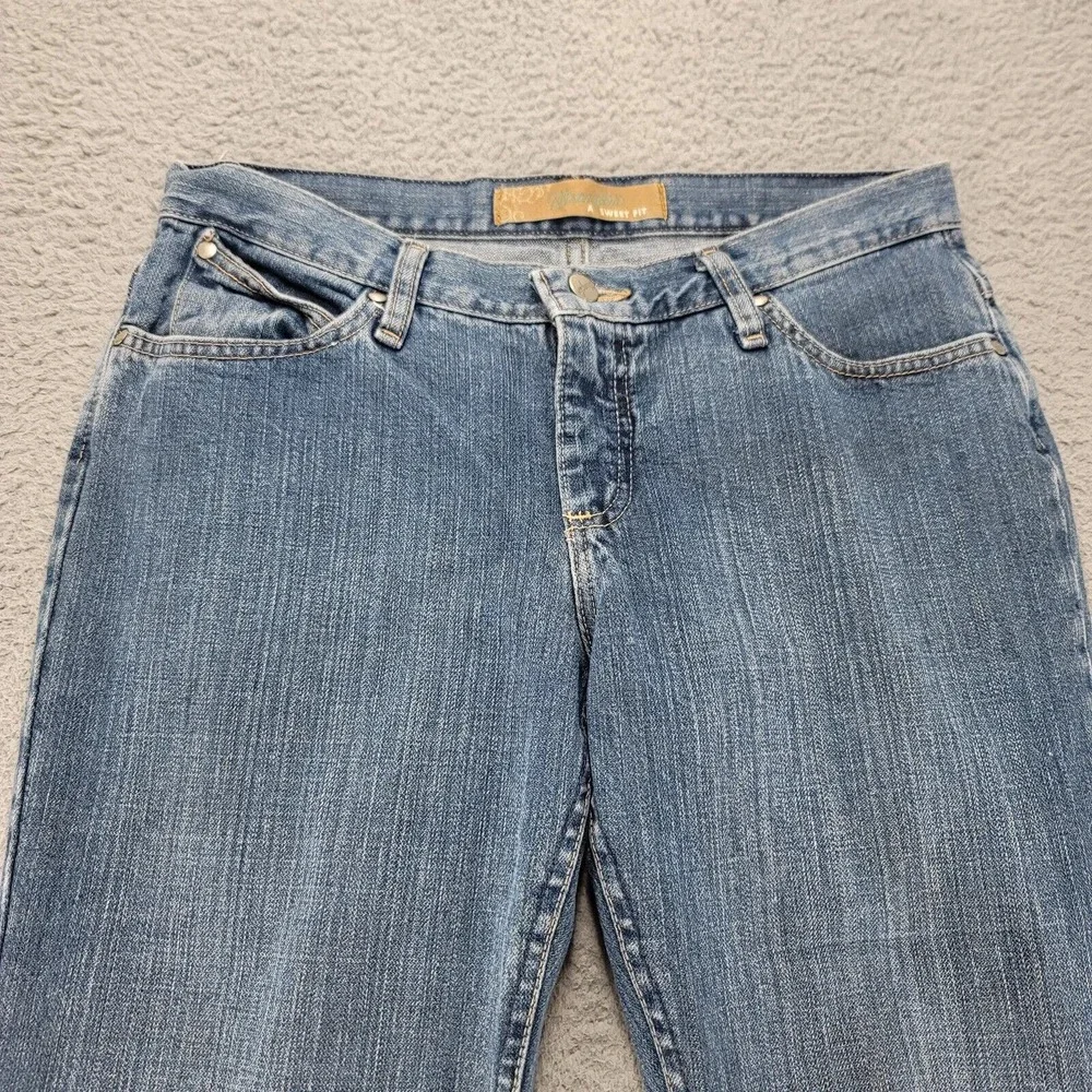 Wrangler Jeans Womens 8 Short Blue Denim A Sweet Fit Bootcut Medium Wash Comfort